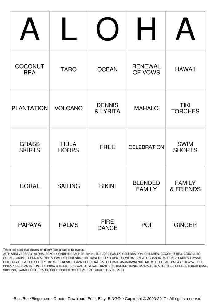 Aloha Bingo Free Printable Printable Templates Aloha Bingo Free Printable Printable Templates