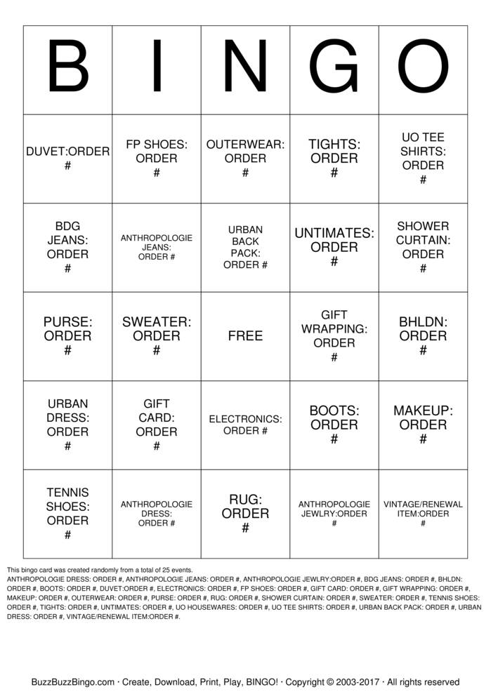 CUSTOMER SERVICE Bingo Cards to Download, Print and Customize!