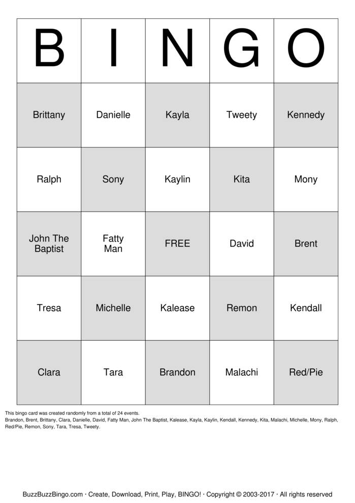 Family Bingo Cards to Download, Print and Customize!