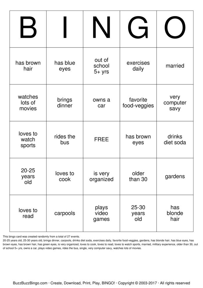 Icebreaker Bingo Cards to Download, Print and Customize!