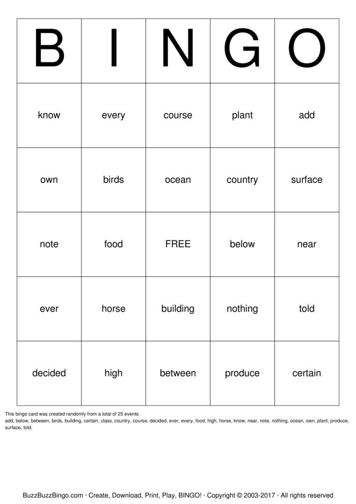 Free Printable Snap Word Cards