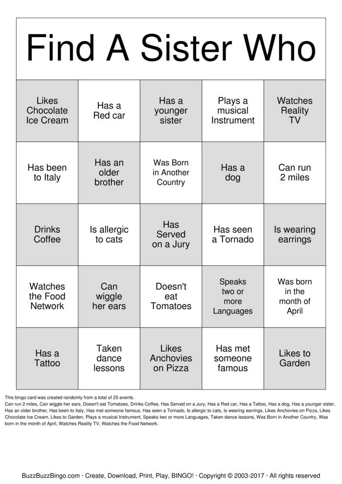 Custom Bingo Cards to Download, Print and Customize!
