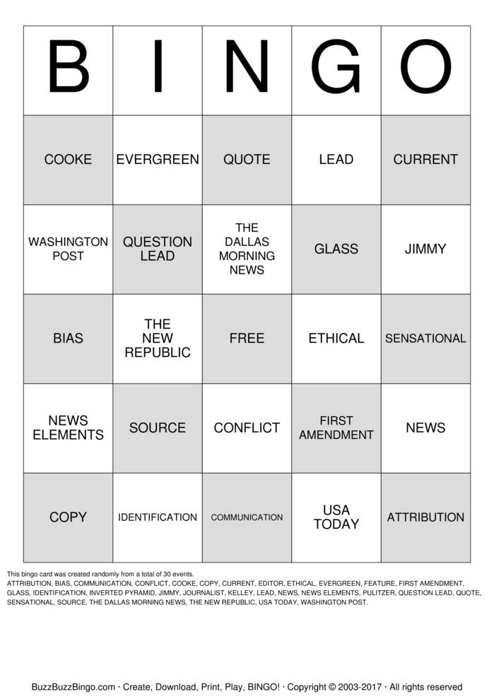 customizable bingo customizable bingo