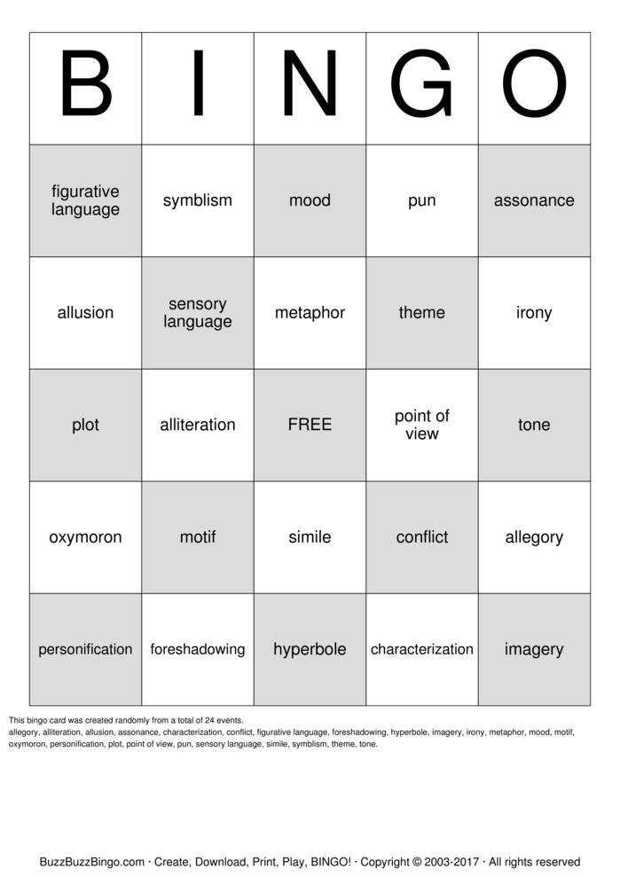 Figurative language and repetition quiz flashcards | quizlet