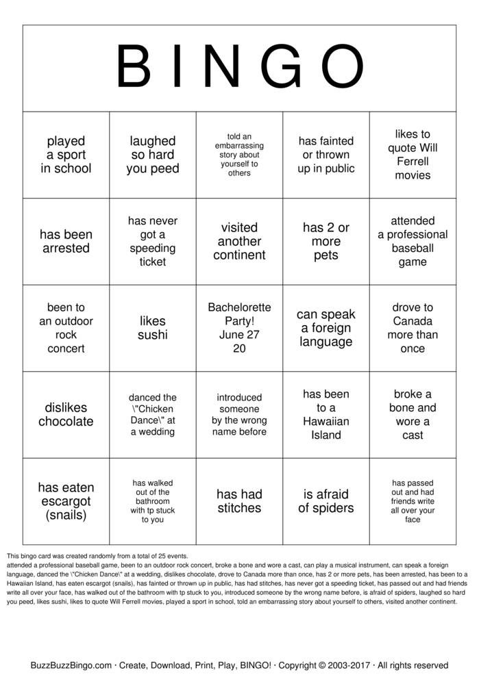Getting to Know you! Bingo Cards to Download, Print and Customize!