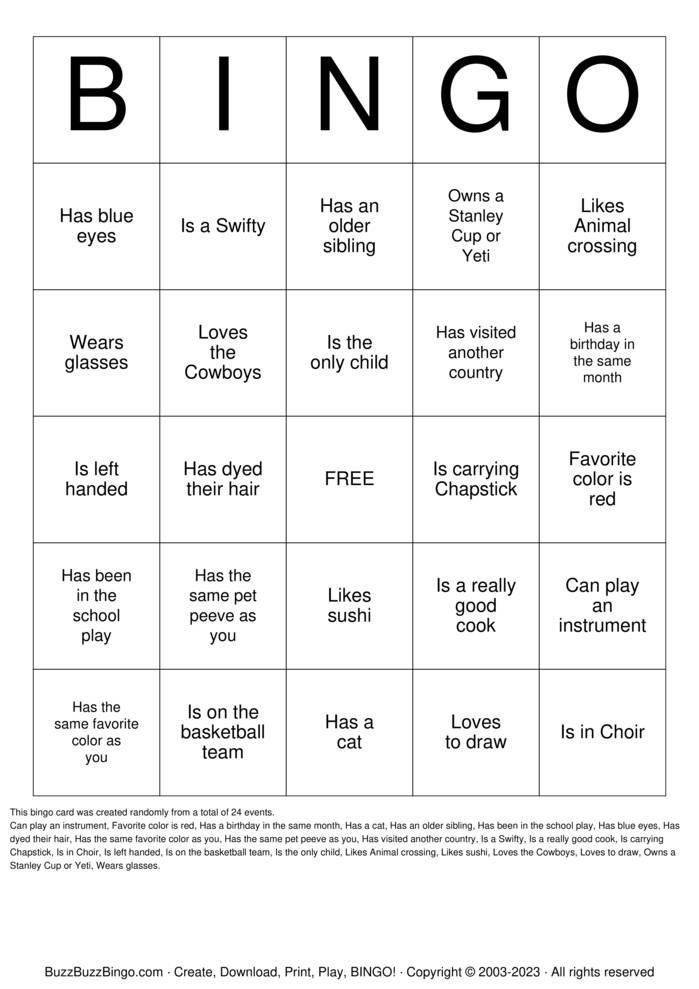Icebreaker Bingo Cards to Download, Print and Customize!