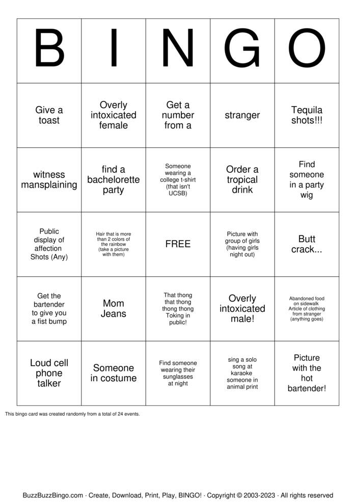 BAR BINGO Bingo Cards To Download Print And Customize Bar bingo bingo cards to download print and customize