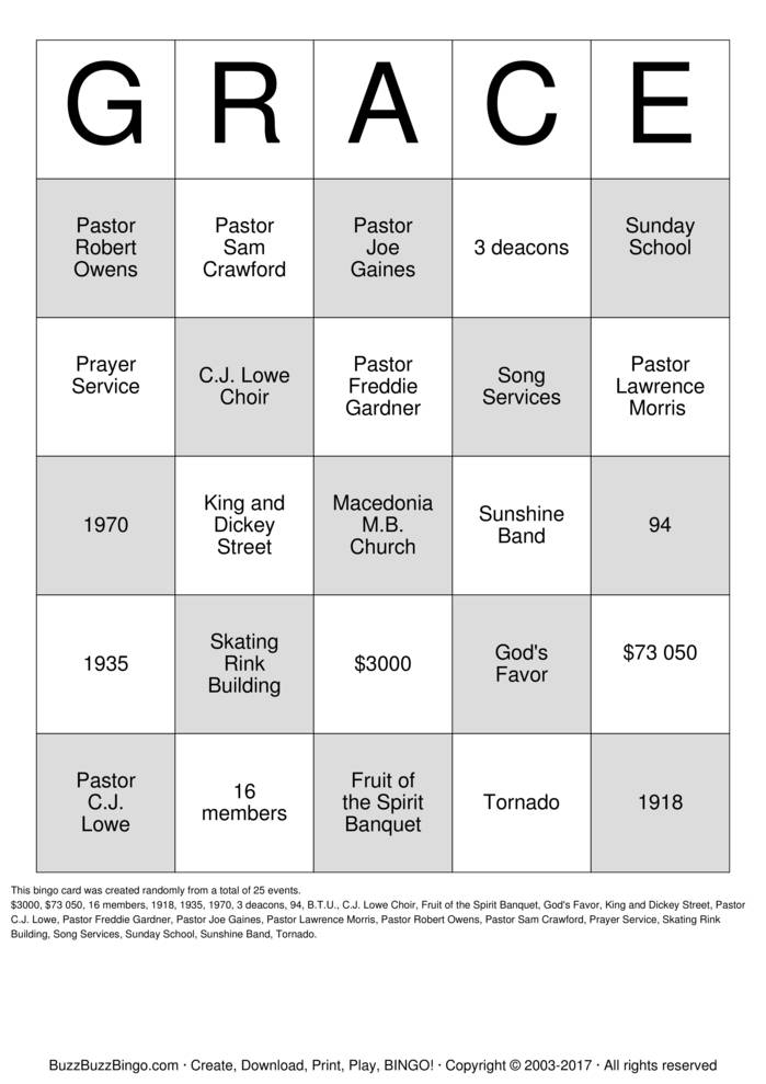 Download Free Custom Bingo Cards