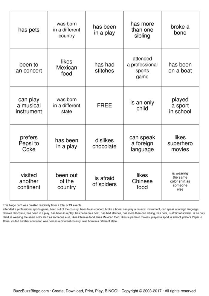 Download Free Find Someone Who... Bingo Cards Download Free Find Someone Who... Bingo Cards