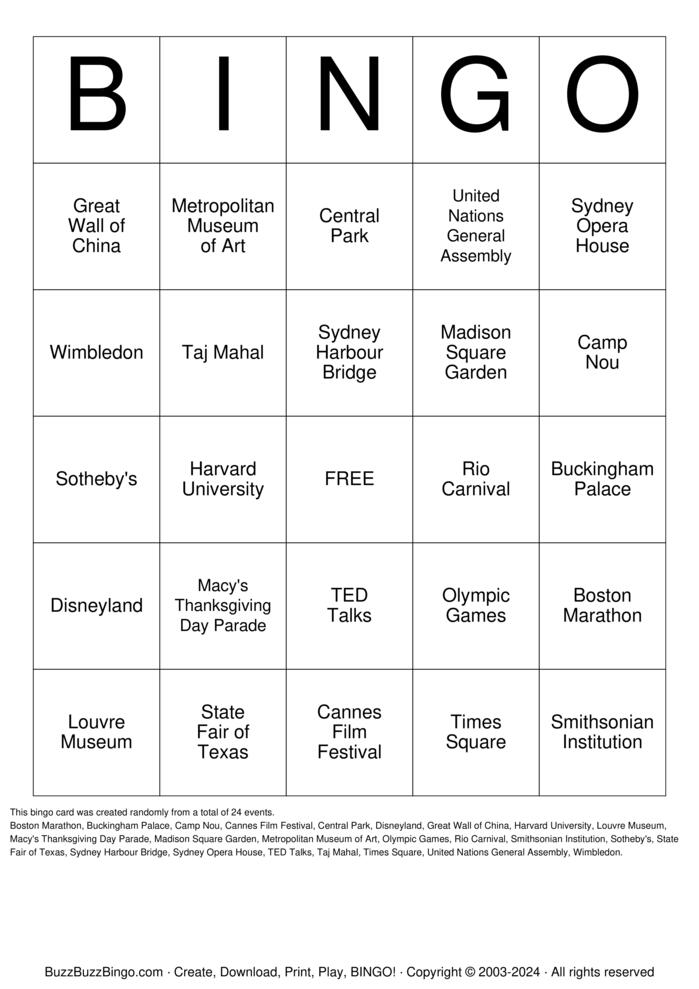 Noun Bingo Bingo Cards to Download, Print and Customize!