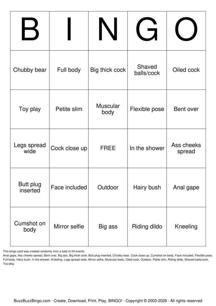 Download Free Custom Bingo Cards
