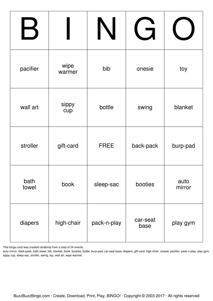 Download Free Custom Bingo Cards Download Free Custom Bingo Cards