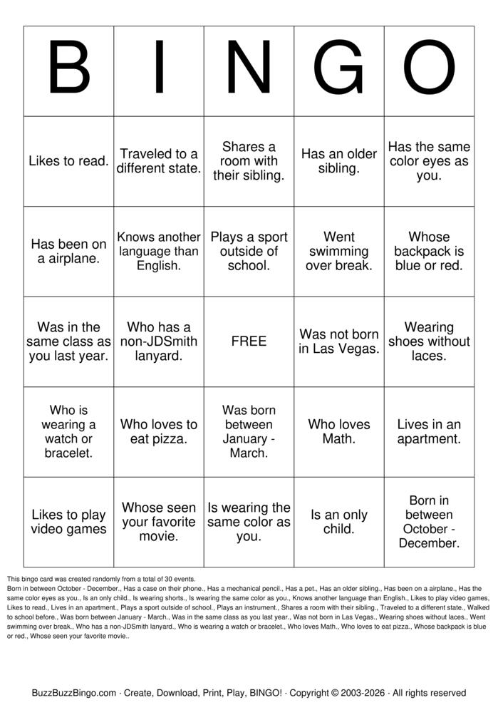 Download Free Find Someone Who... Bingo Cards Download Free Find Someone Who... Bingo Cards