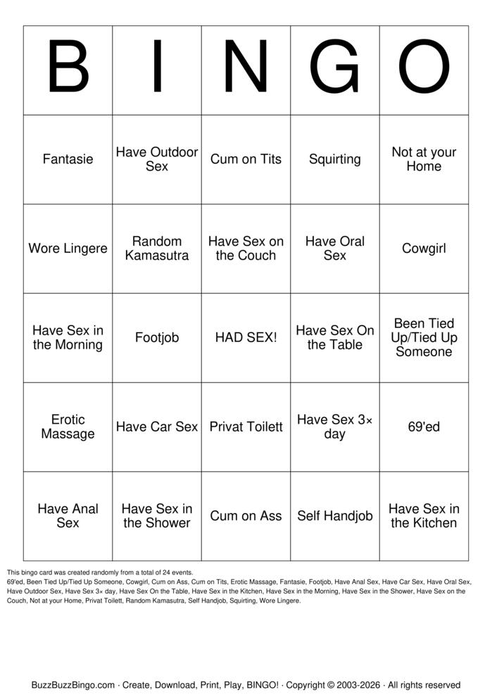 Download Free Sex Bingo Bingo Cards Download Free Sex Bingo Bingo Cards