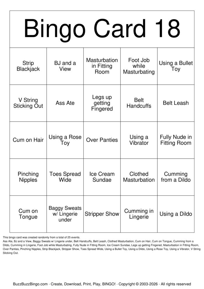 Download Free Bingo Card 18 Bingo Cards