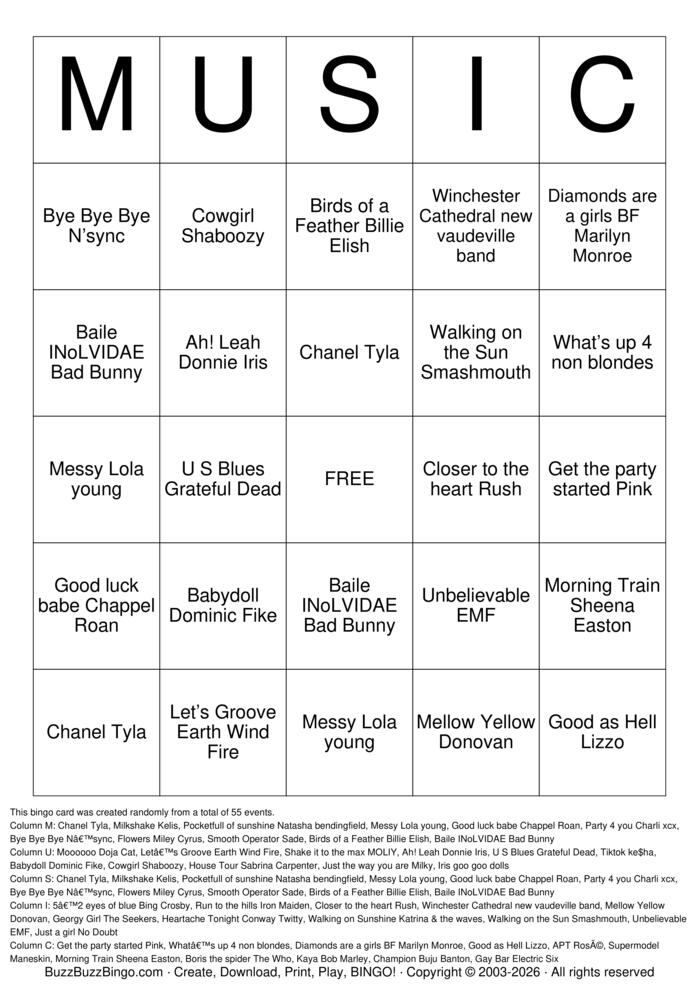 Download Free Meaty Beaty Big n Bouncy Bingo Bingo Cards