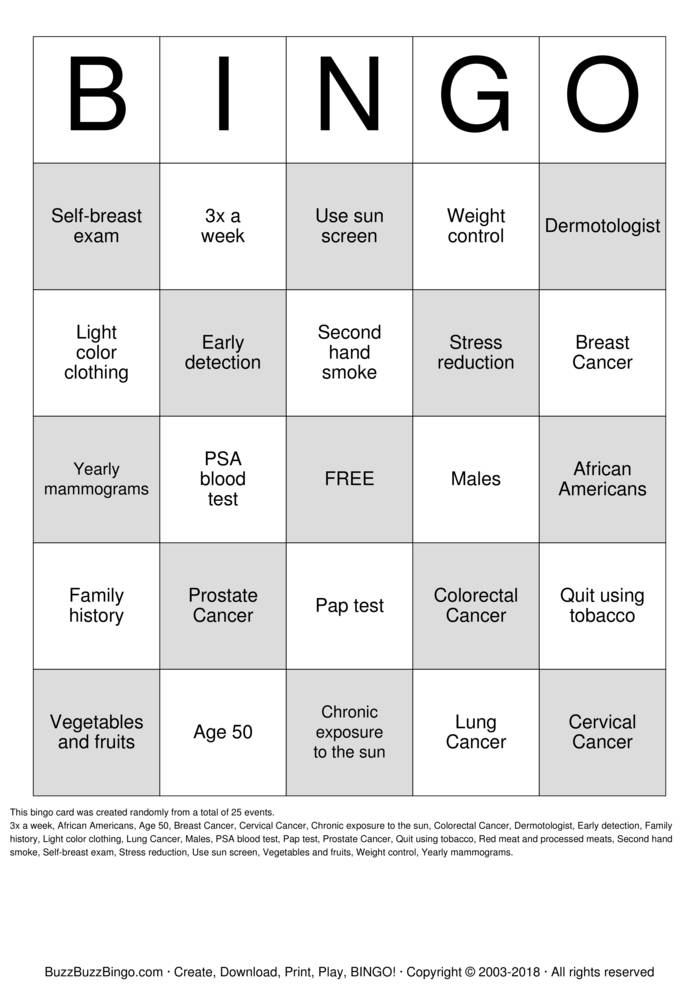 Breast Cancer Awareness Bingo Cards to Download, Print and Customize!