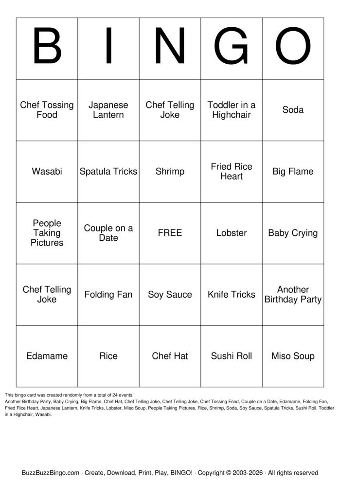 Download Free Elizabeth's 10th Birthday Bingo Cards Download Free Elizabeth's 10th Birthday Bingo Cards