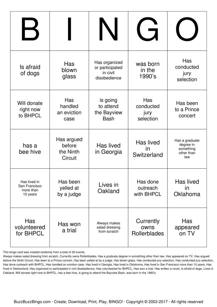 Download Free Find Someone Who... Bingo Cards