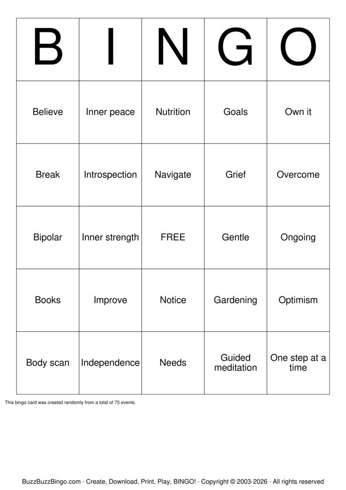 Download Free MAPEH  Bingo Cards