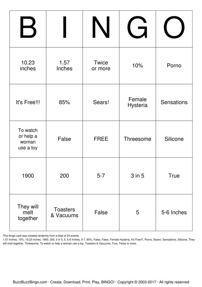 Download Free Pure Romance Bingo Cards