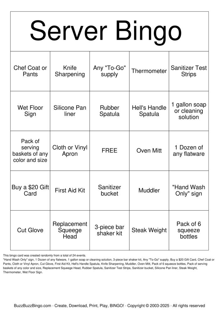 Download Free Shopper Bingo Bingo Cards
