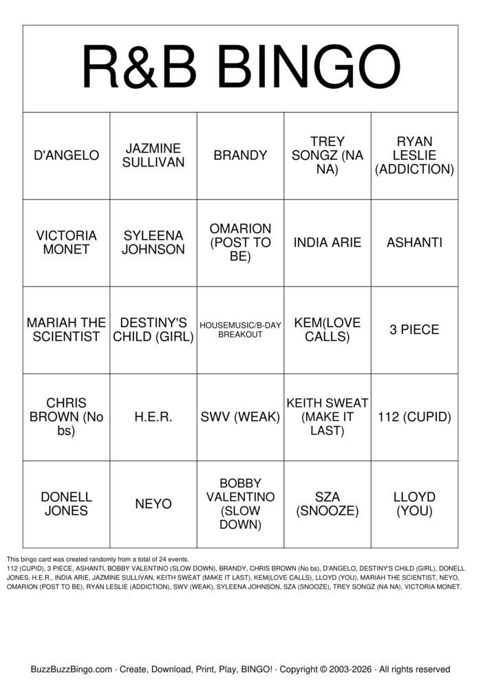Download Free Custom Bingo Cards Download Free Custom Bingo Cards