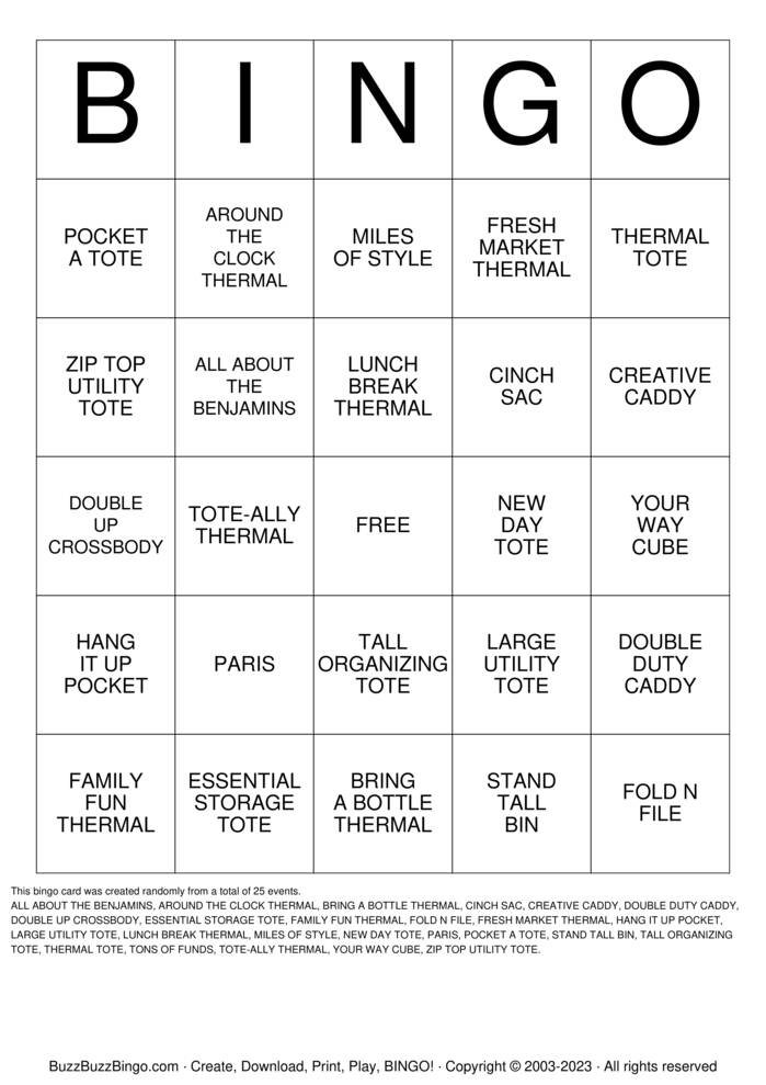 Download Free Custom Bingo Cards Download Free Custom Bingo Cards