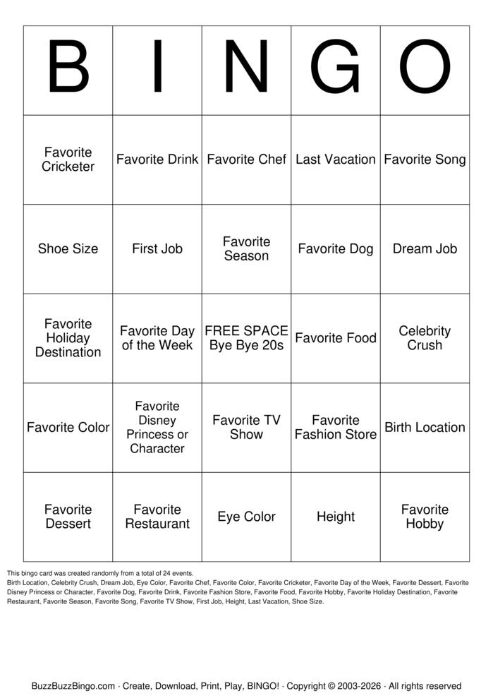 Download Free The One Where Anushka Turns 30! Bingo Cards Download Free The One Where Anushka Turns 30! Bingo Cards