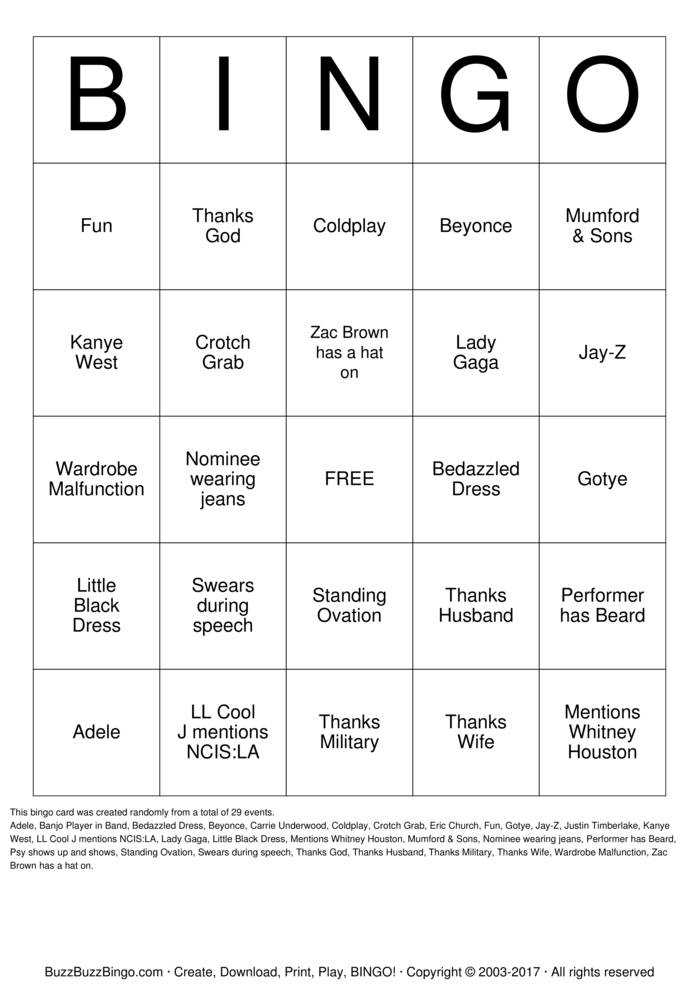 WOMEN Bingo Cards to Download, Print and Customize!