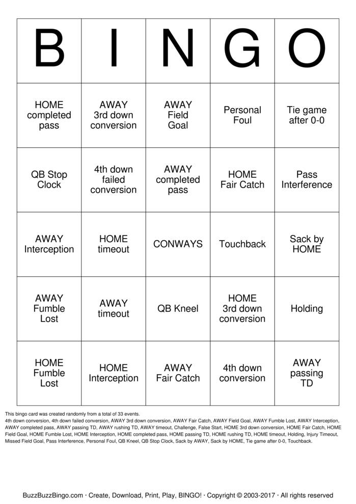 Download Free Custom Bingo Cards Download Free Custom Bingo Cards