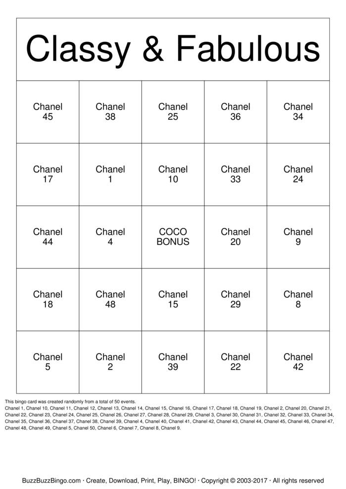 Custom Bingo Cards to Download, Print and Customize!
