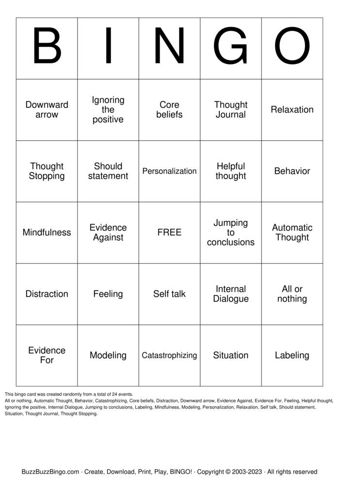 Download Free Custom Bingo Cards Download Free Custom Bingo Cards