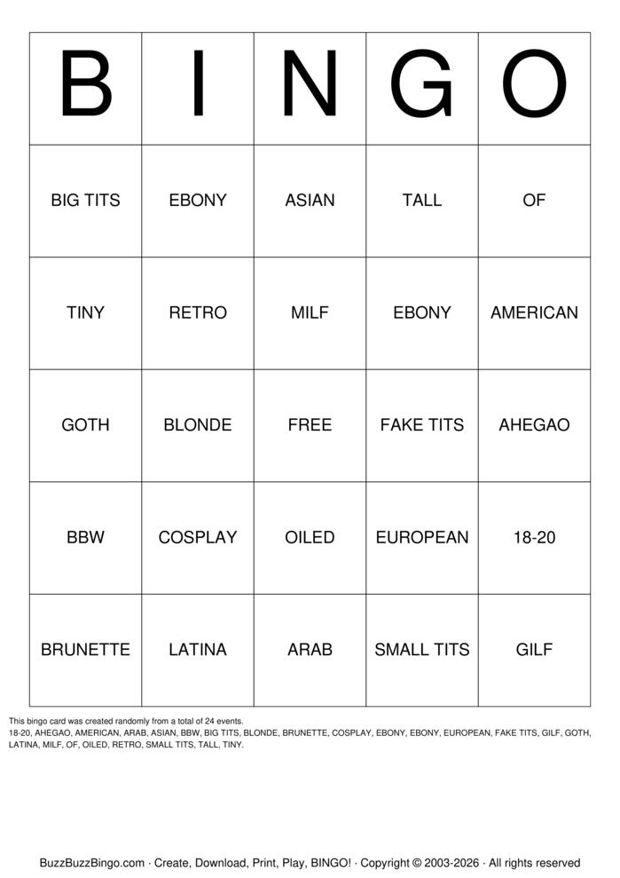 Download Free Porno Bingo Bingo Cards Download Free Porno Bingo Bingo Cards