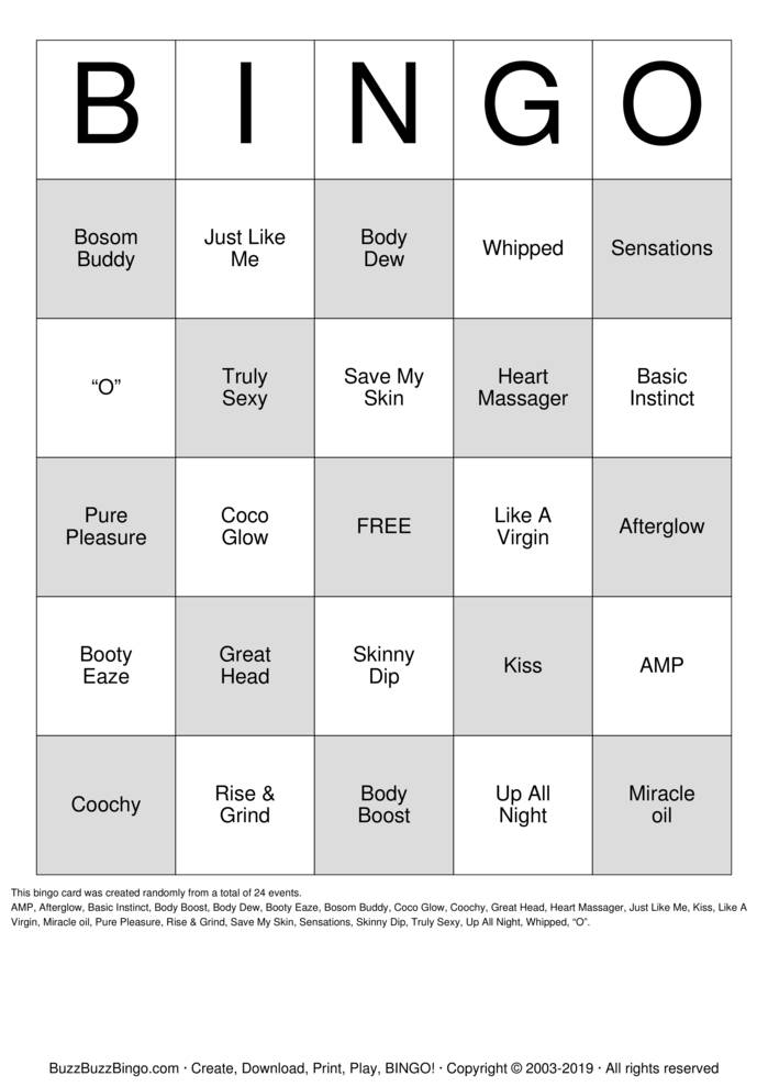 Download Free Pure Romance Bingo Cards Download Free Pure Romance Bingo Cards