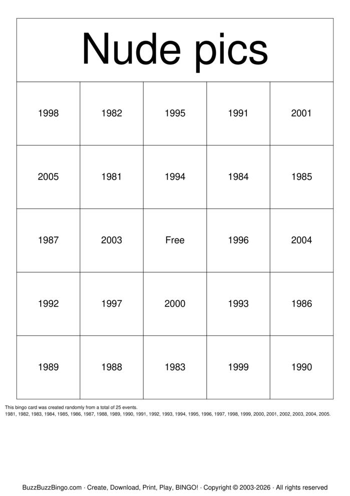 Download Free Boobs Bingo Cards