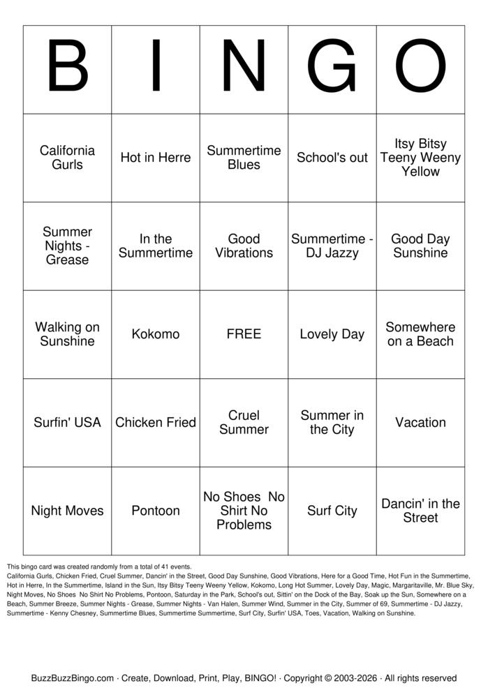 Download Free Custom Bingo Cards Download Free Custom Bingo Cards