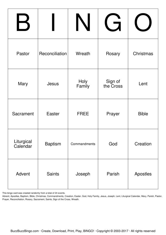 Download Free Custom Bingo Cards Download Free Custom Bingo Cards