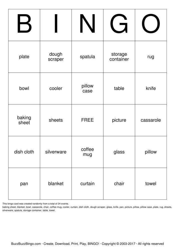Custom Bingo Cards to Download, Print and Customize!