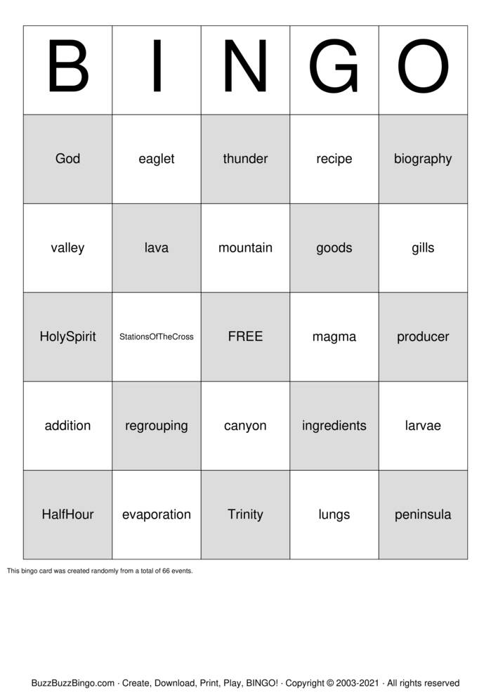 End Of The Year BINGO Bingo Cards to Download, Print and Customize!
