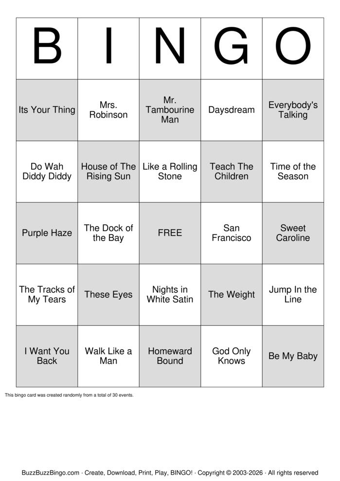 Download Free Singo Classic Bingo Cards Download Free Singo Classic Bingo Cards