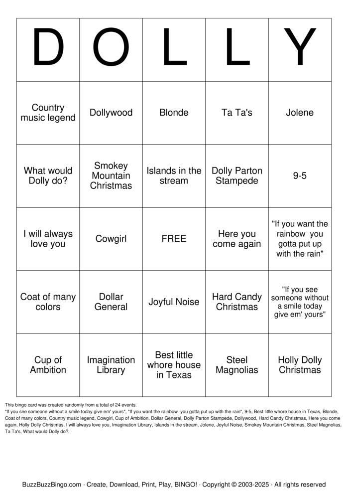 Download Free Custom Bingo Cards
