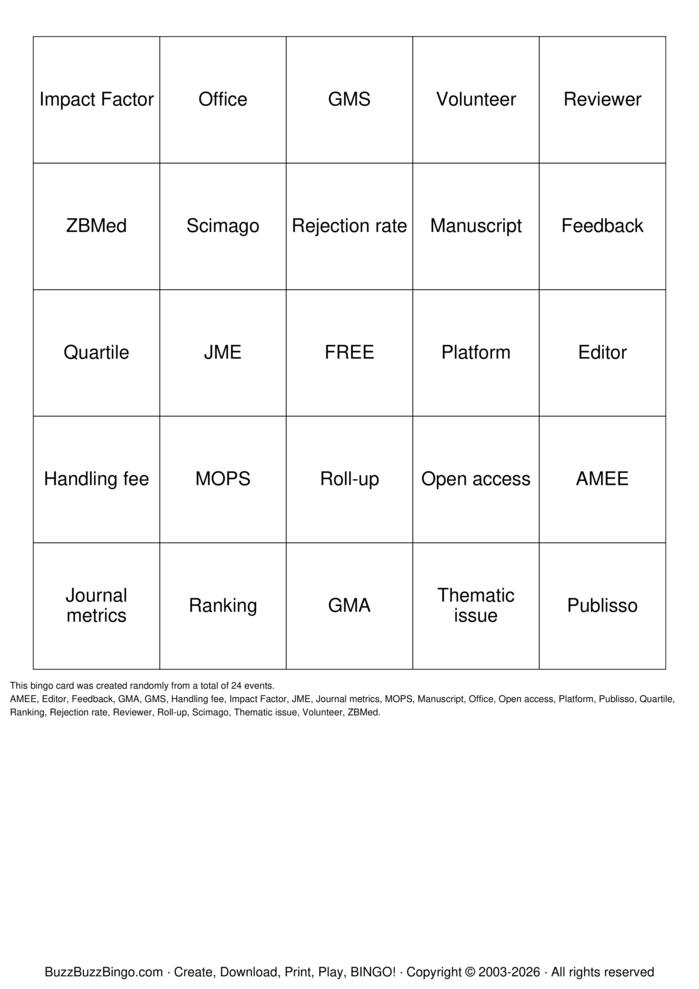 Download Free Bullshit Bingo Cards