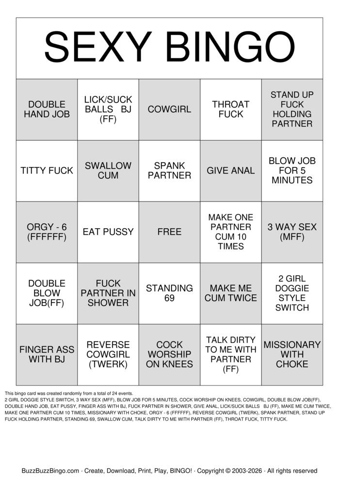 Download Free DIRTY VEGAS BINGO Bingo Cards