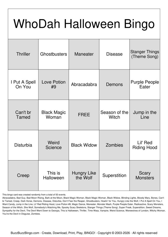 Download Free Singo Classic Bingo Cards