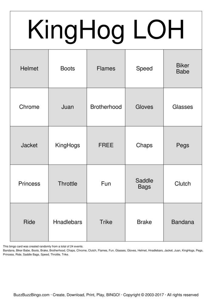 Download Free Custom Bingo Cards Download Free Custom Bingo Cards