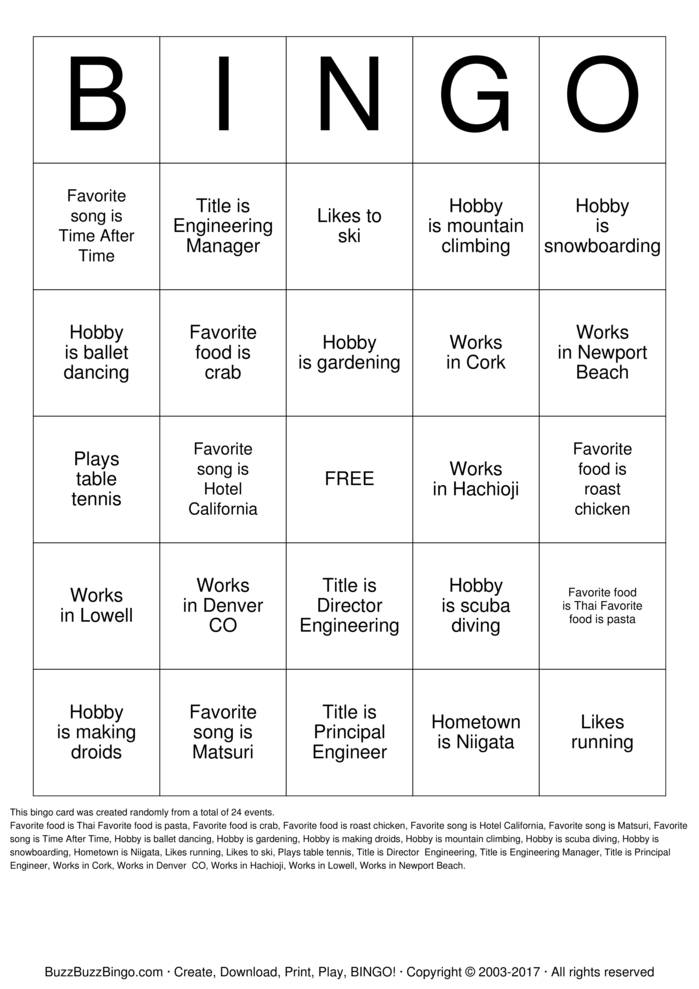 Download Free HUMAN BINGO Bingo Cards Download Free HUMAN BINGO Bingo Cards