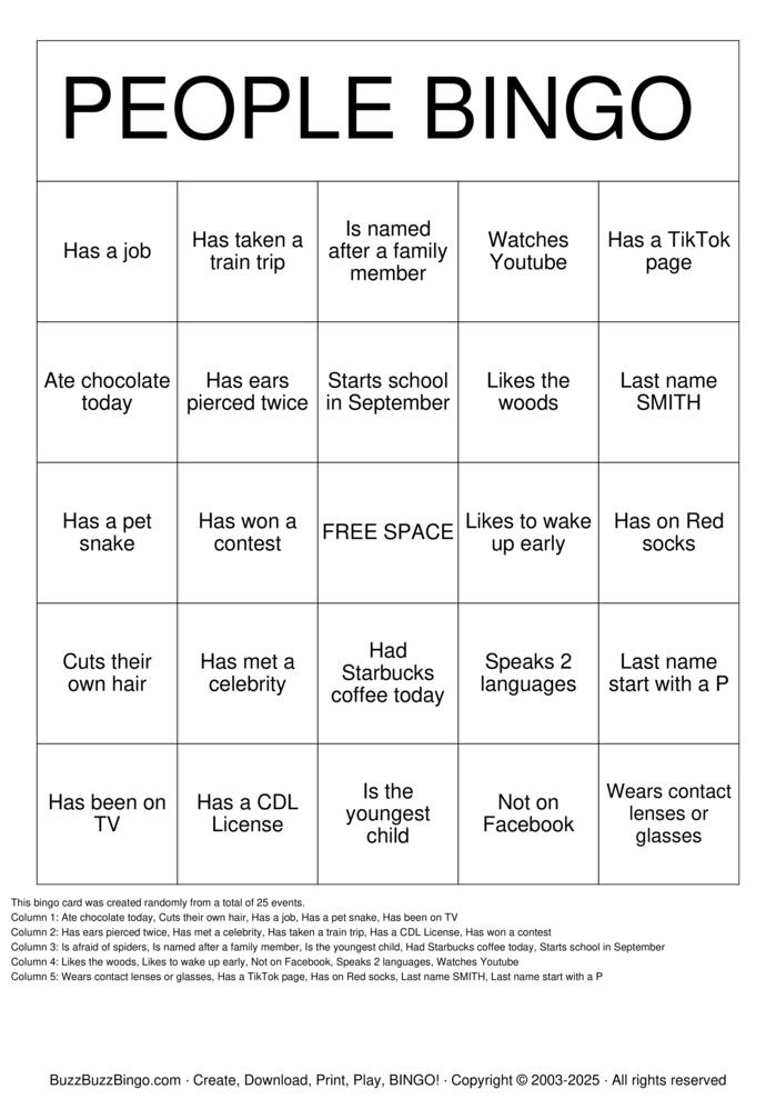 Download Free Meet N Greet Bingo Bingo Cards