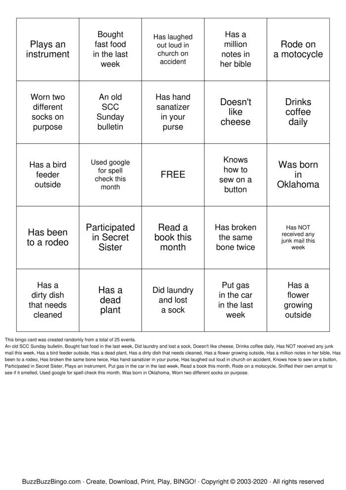 WOMEN'S MINISTRY BINGO Bingo Cards to Download, Print and Customize!
