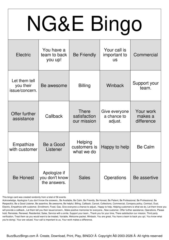 Download Free Customer Service Week 2026 Bingo Cards